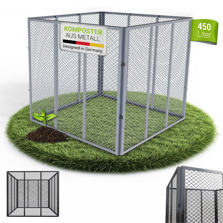 Metall Komposter für Gartenabfälle