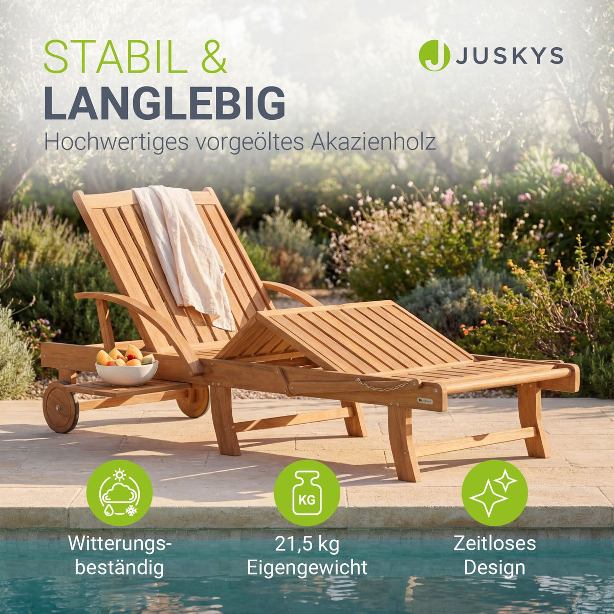 Gartenliege klappbar SunScape