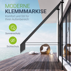 Klemmmarkise Kapstadt mit Handkurbel