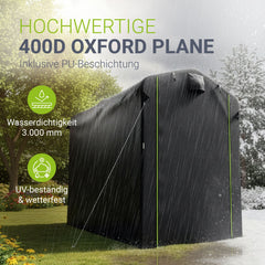 Gerätezelt für wetterfesten Schutz
