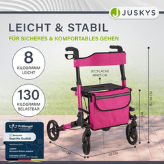 Aluminium Rollator Vital mit Sitz