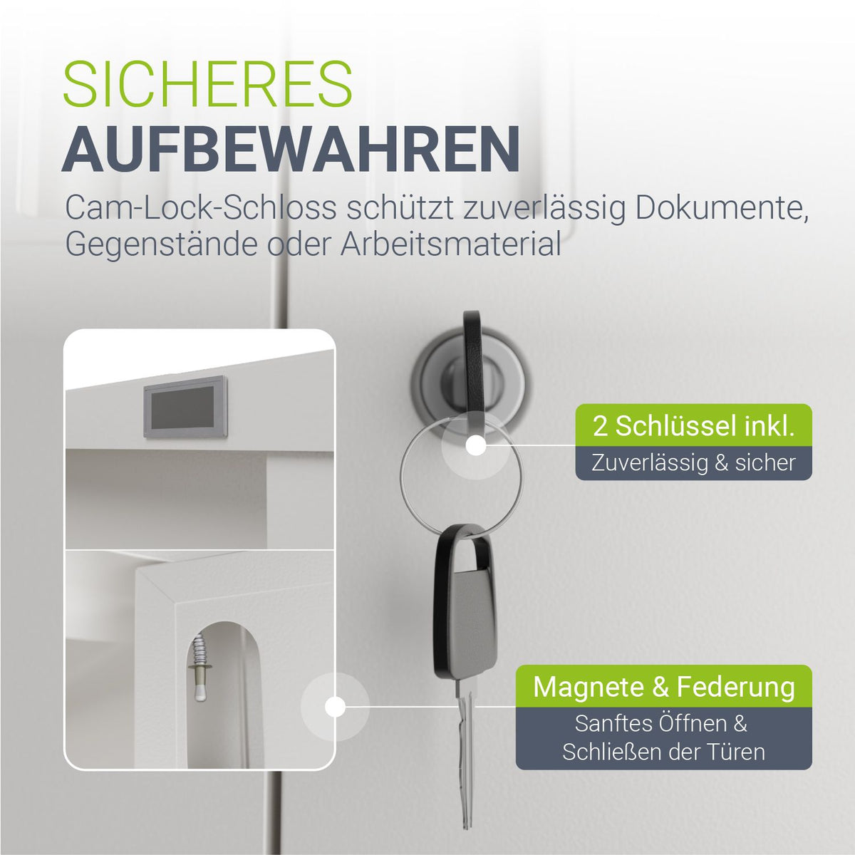 Aktenschrank aus Metall