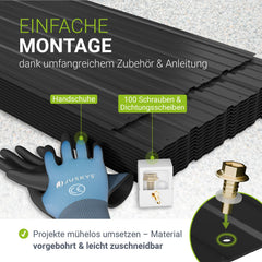 Trapezblech fürs Dach aus Stahl