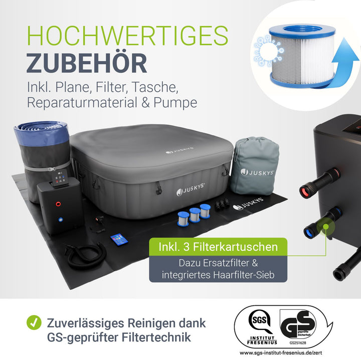 Whirlpool aufblasbar für 4-6 Personen