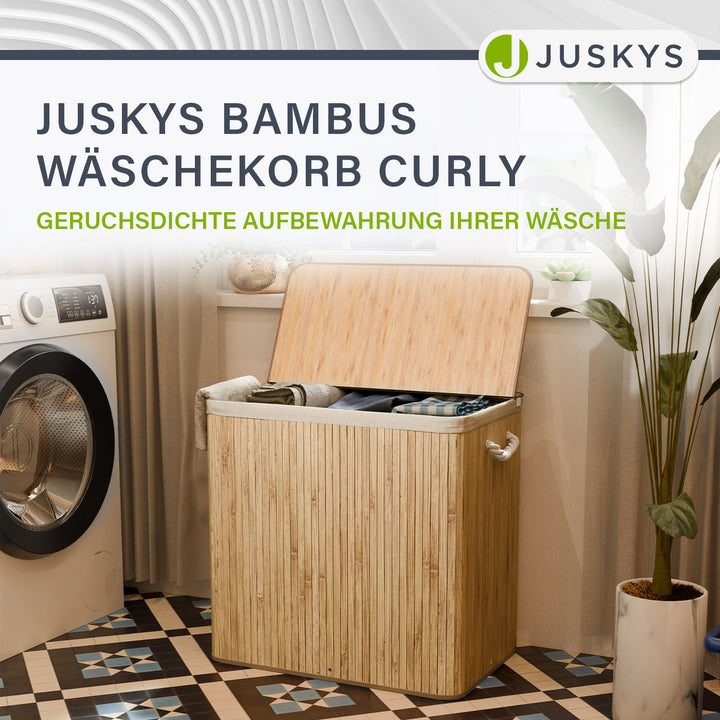 Bambus Wäschekorb Curly