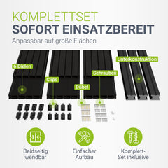 WPC Terrassendielen in Anthrazit