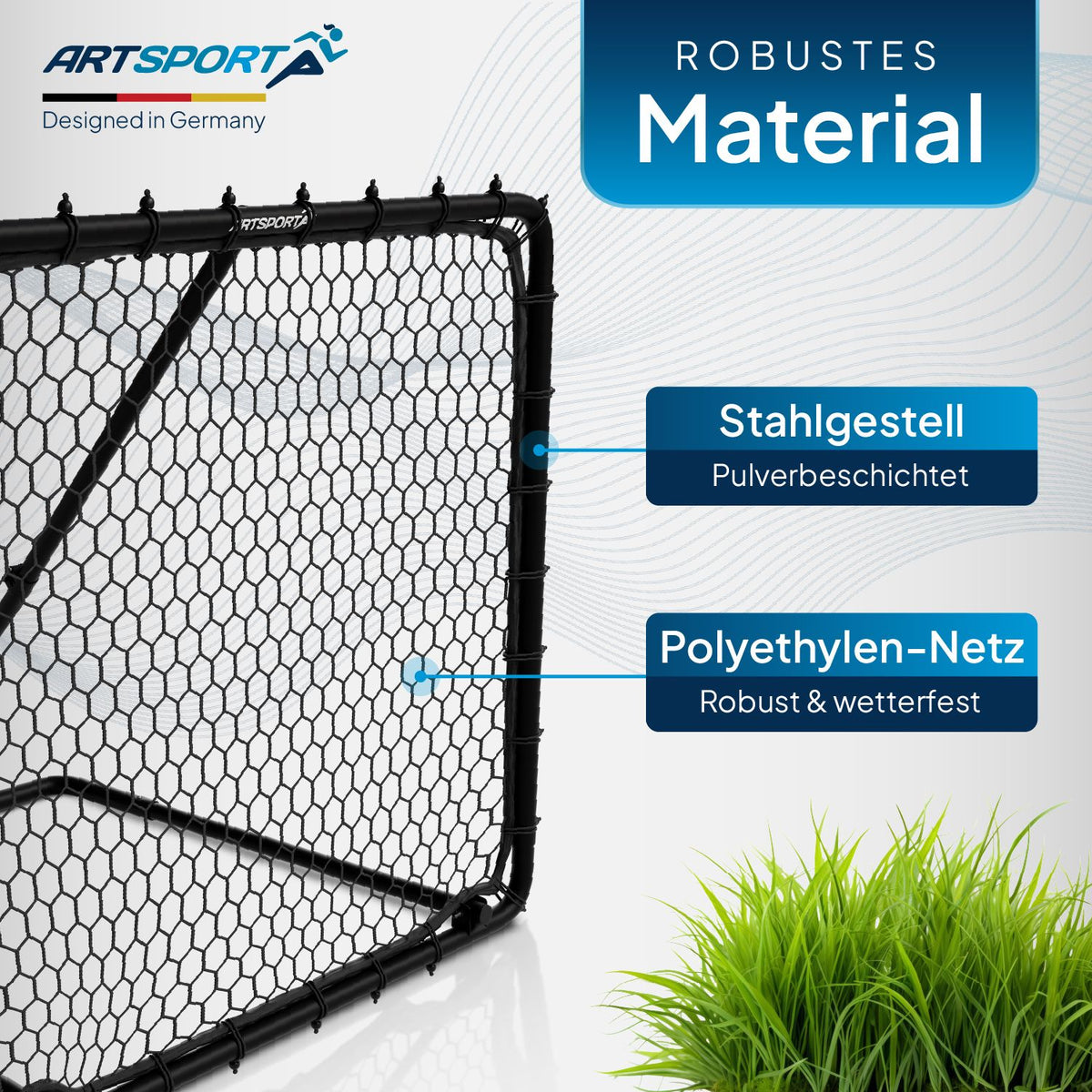 Fußball Rebounder 100 x 100 cm Power Pass