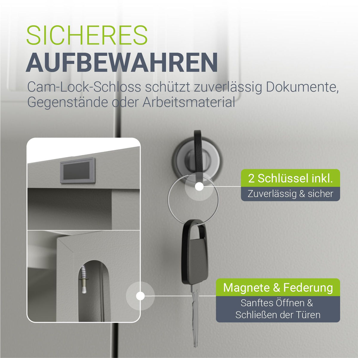 Aktenschrank aus Metall