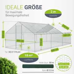 Freilaufgehege HLS25T für Hühner