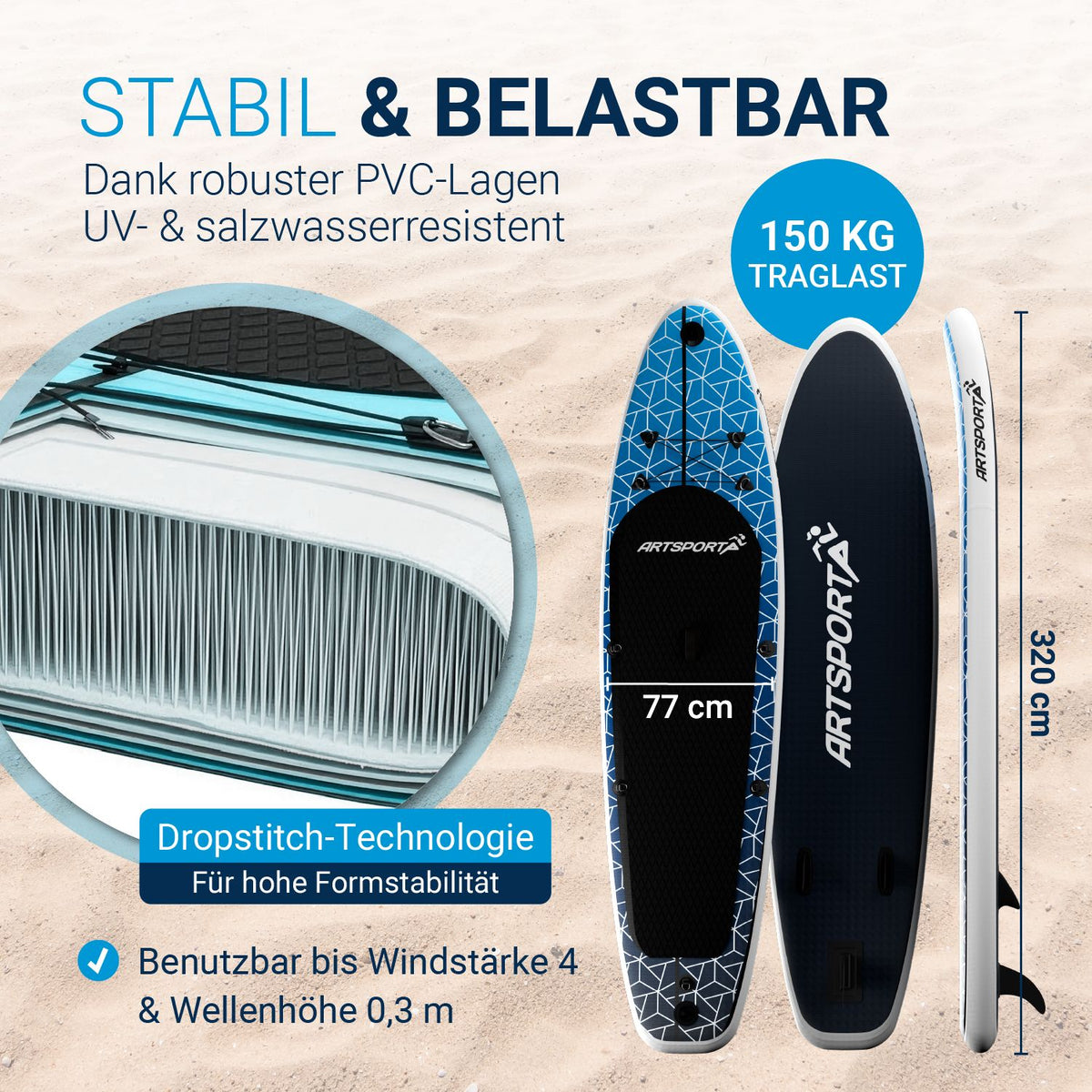 Stand Up Paddling Board mit Kajaksitz