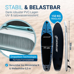 Stand Up Paddling Board mit Kajaksitz