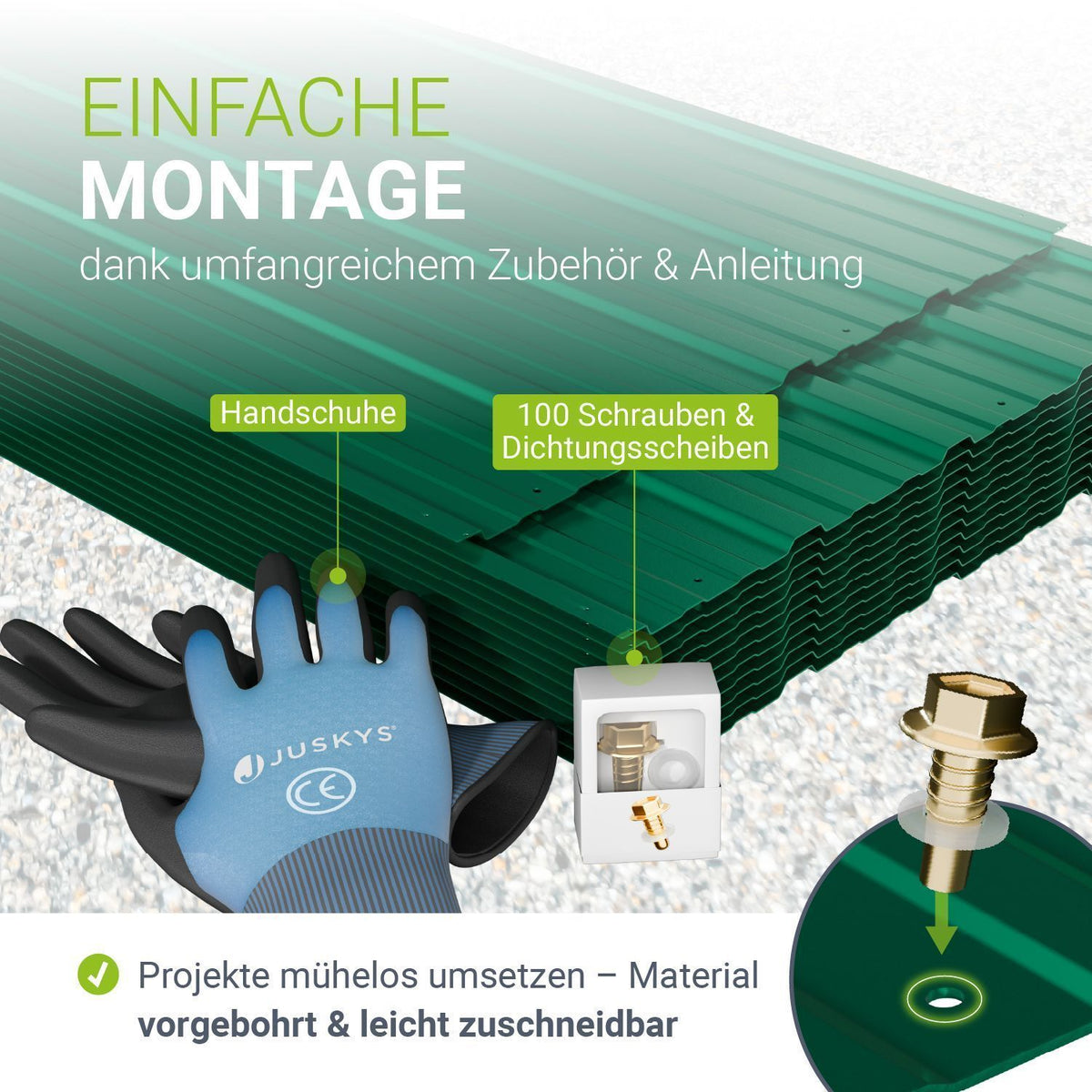 Trapezblech fürs Dach aus Stahl