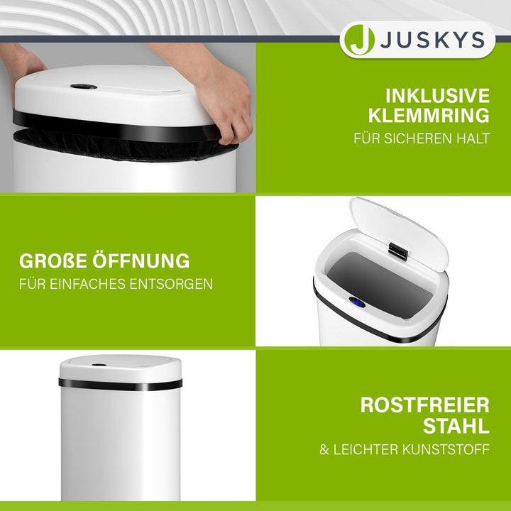 Rechteckiger Mülleimer mit Sensor