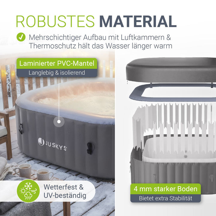 Whirlpool aufblasbar für 4-6 Personen