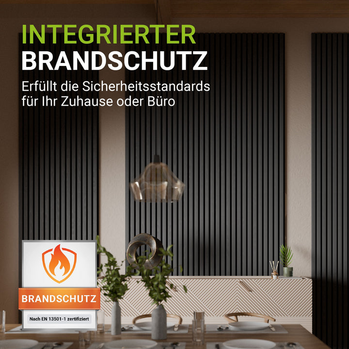 Akustikpaneele Holzoptik 4er Set