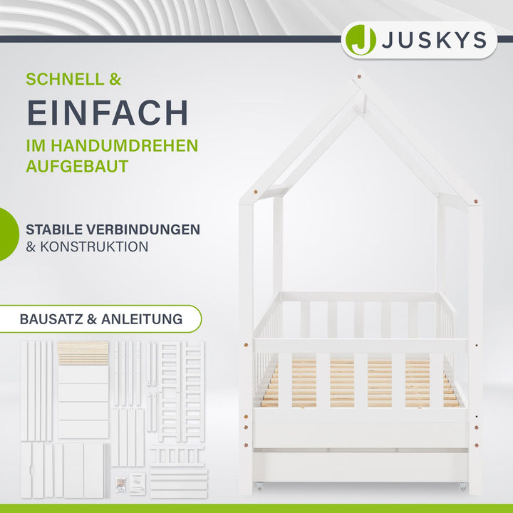 Kinderbett Marli 90 x 200 cm mit Bettkasten