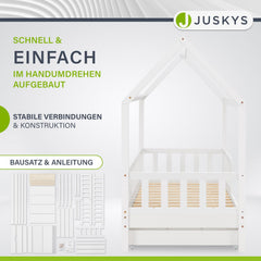 Kinderbett Marli 80 x 160 cm mit Bettkasten