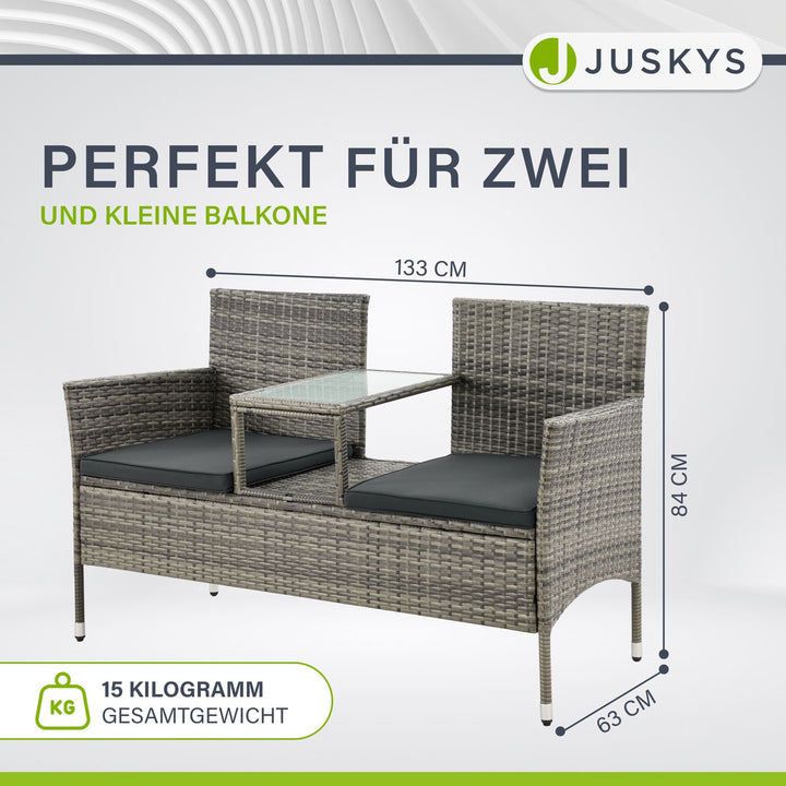 Polyrattan Sitzbank Monaco