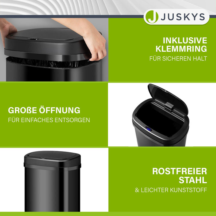 Rechteckiger Mülleimer mit Sensor