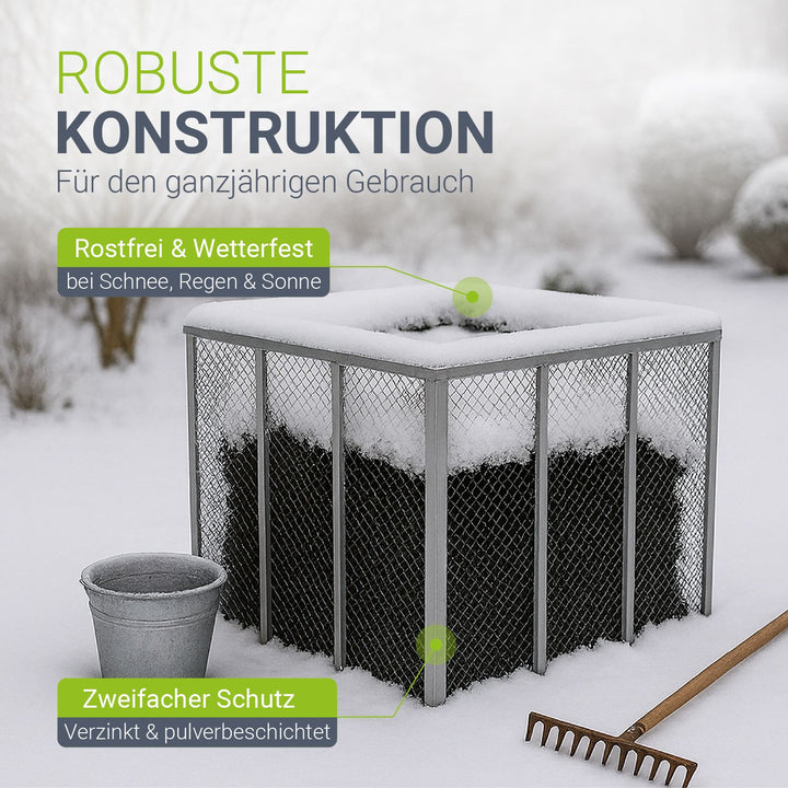 Metall Komposter für Gartenabfälle