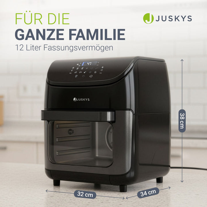 Heißluftfritteuse 12L mit 10 Programmen
