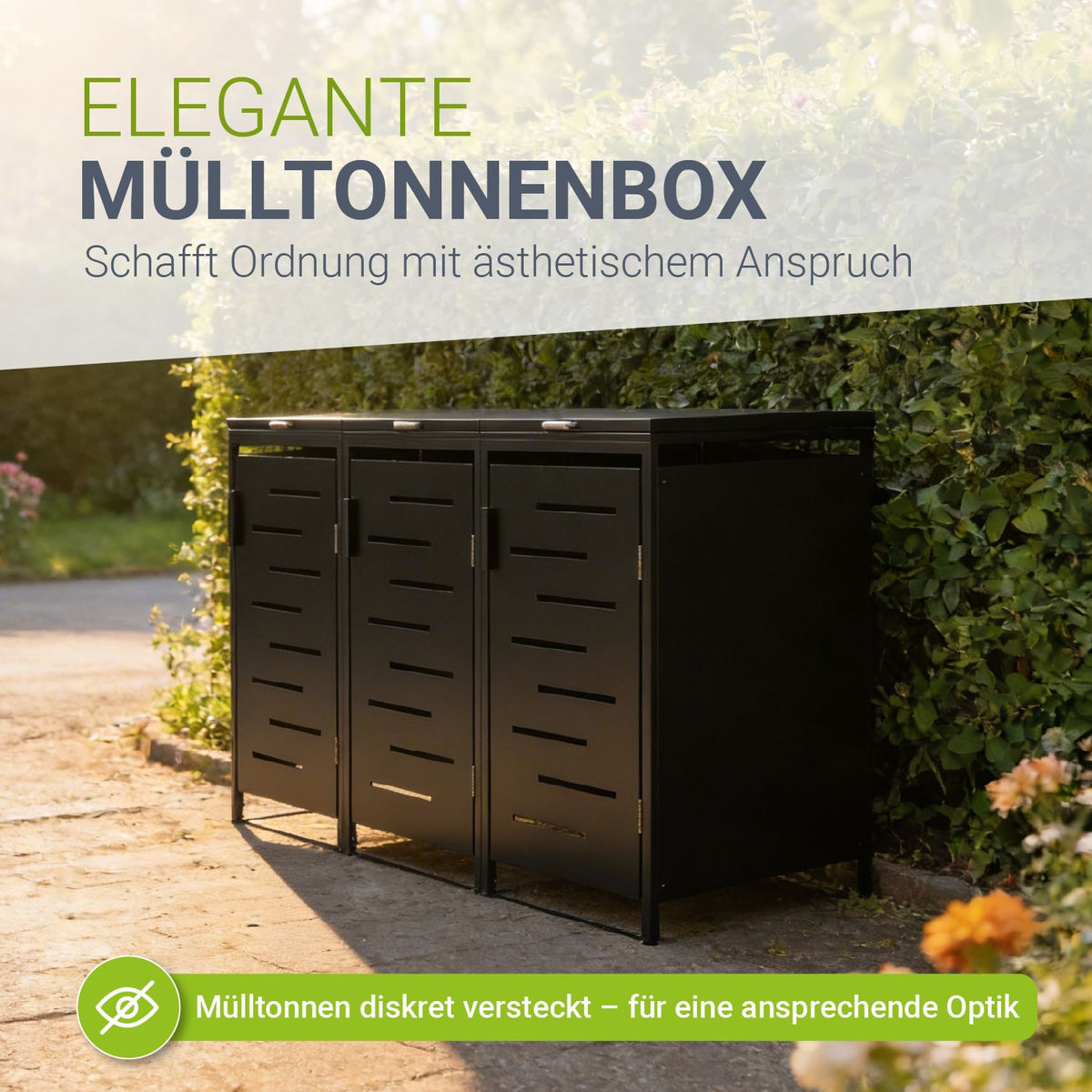 Metall Mülltonnenbox Arel