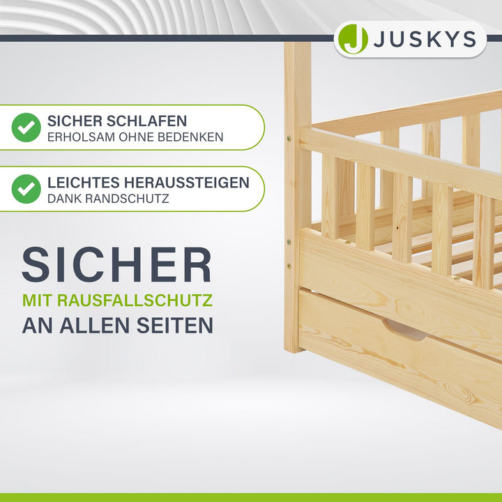 Kinderbett Marli 90 x 200 cm mit Bettkasten