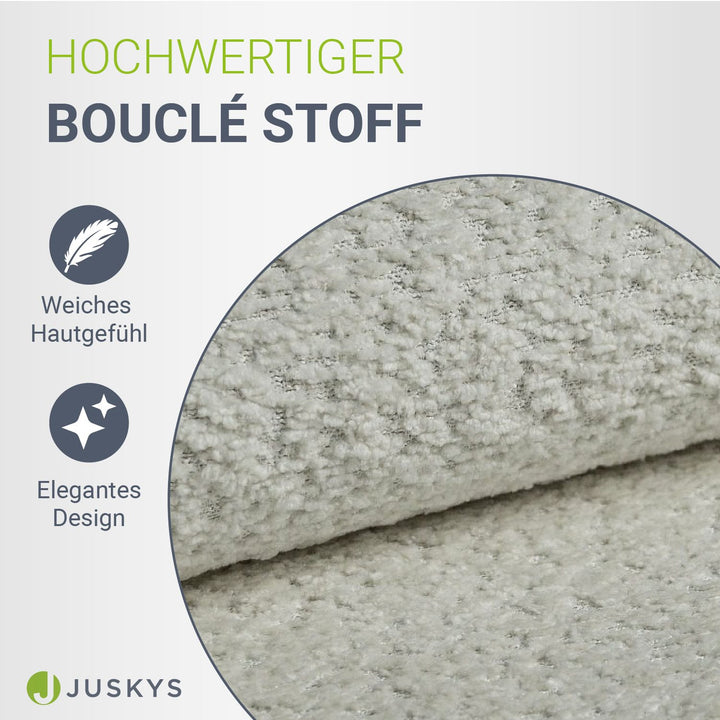 Boxspringbett Manitoba - Bouclé-Stoff