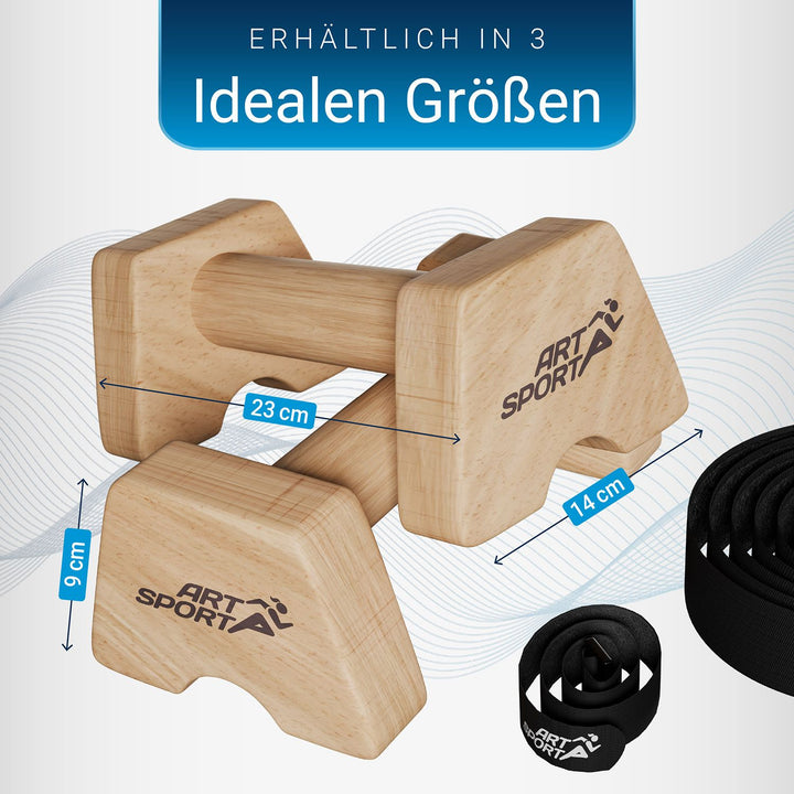 Liegestützgriffe aus Holz