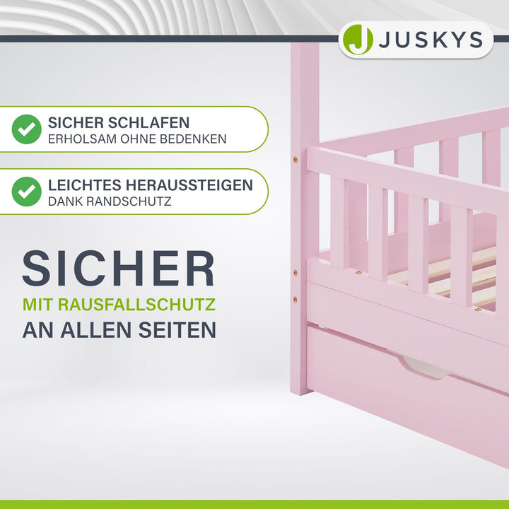Kinderbett Marli 90 x 200 cm mit Bettkasten