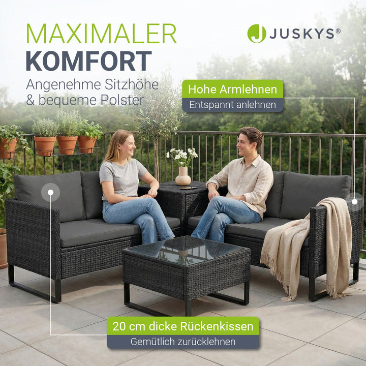 Gartenlounge für 4 Personen Santorini