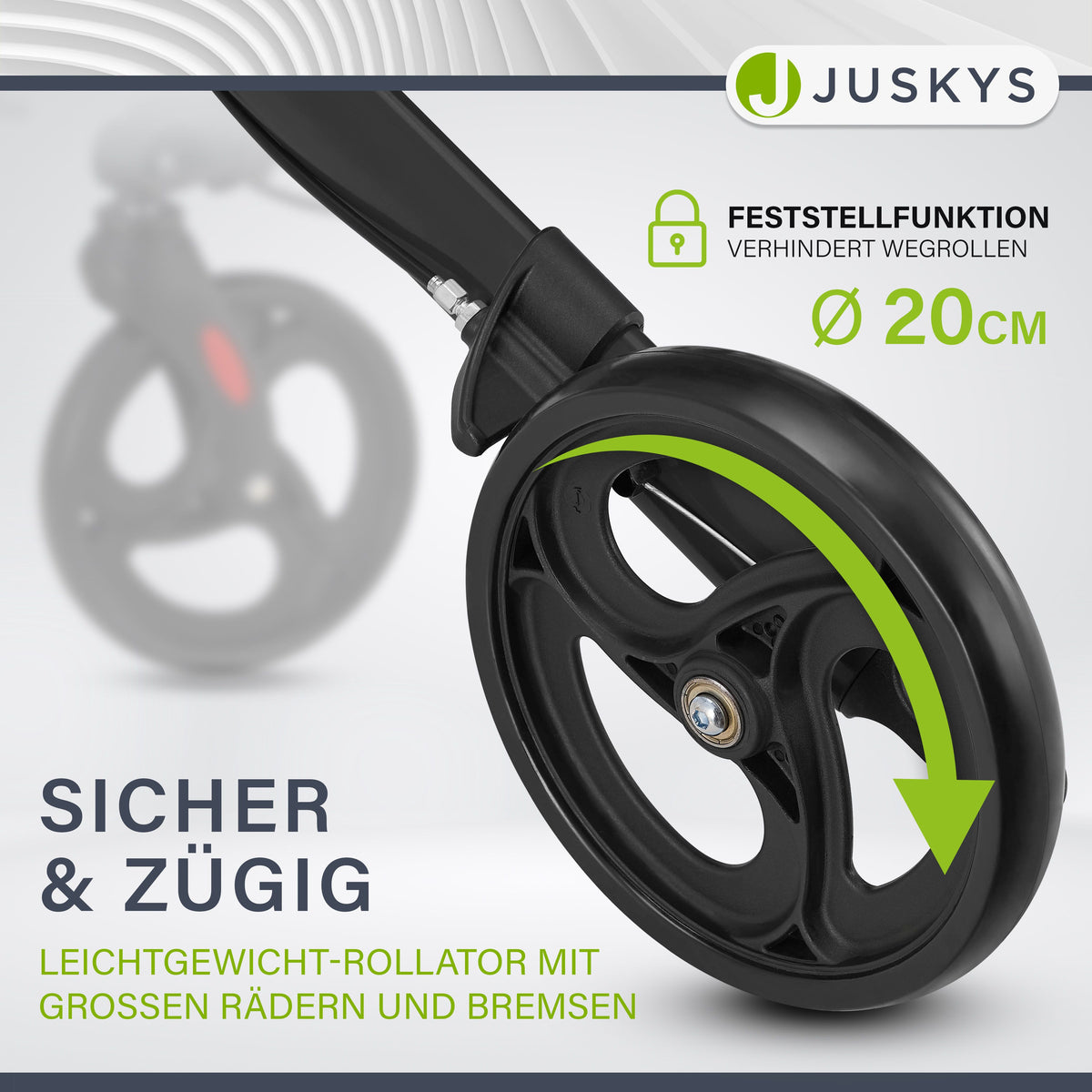 Aluminium Rollator Vital mit Sitz