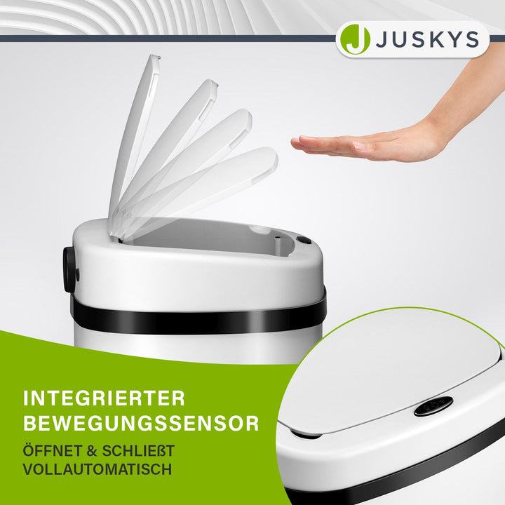Rechteckiger Mülleimer mit Sensor