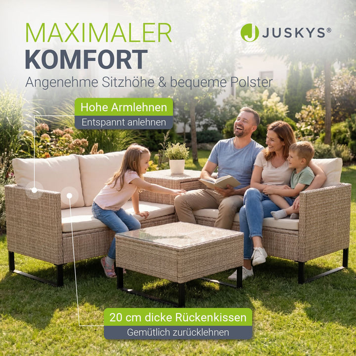 Gartenlounge für 4 Personen Santorini