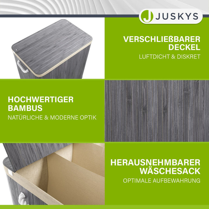 Bambus Wäschekorb Curly