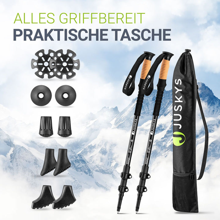 Nordic Walking Wanderstöcke mit Zubehör