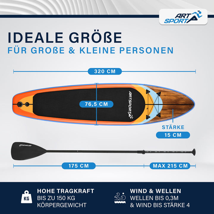 Stand Up Paddling Board - Komplett Set