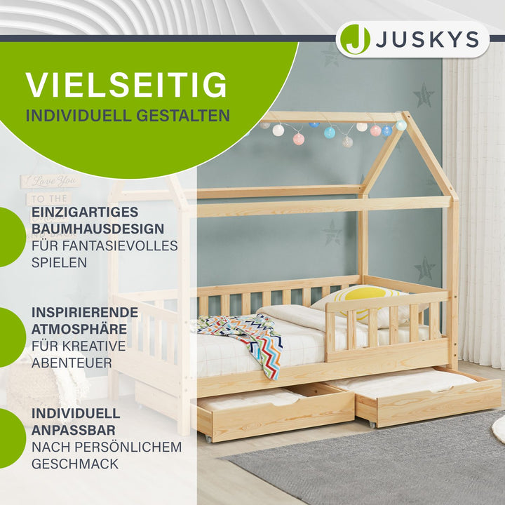 Kinderbett Marli 80 x 160 cm mit Bettkasten
