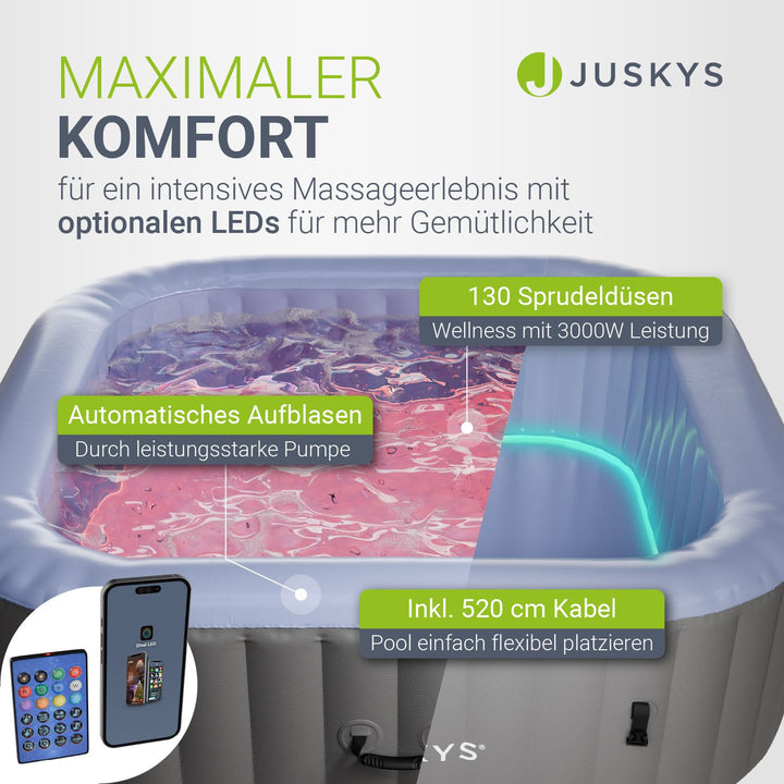 Whirlpool aufblasbar für 4-6 Personen