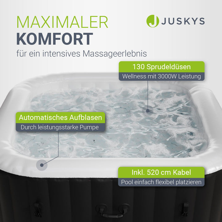 Whirlpool aufblasbar für 4-6 Personen