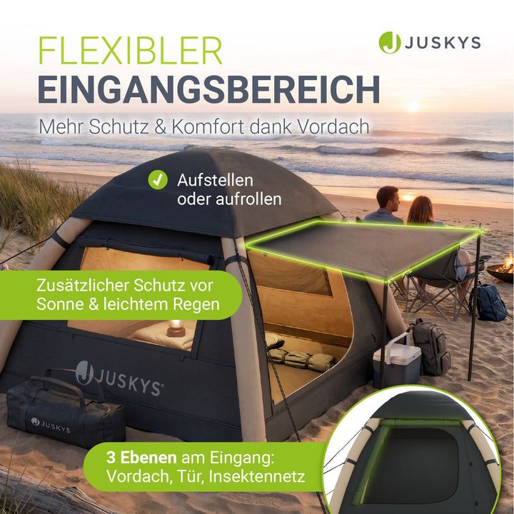 Campingzelt aufblasbar für 1-4 Personen