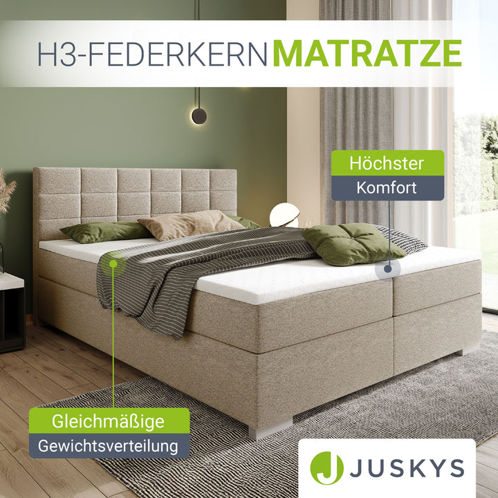 Boxspringbett Seattle - Malmo-Stoff