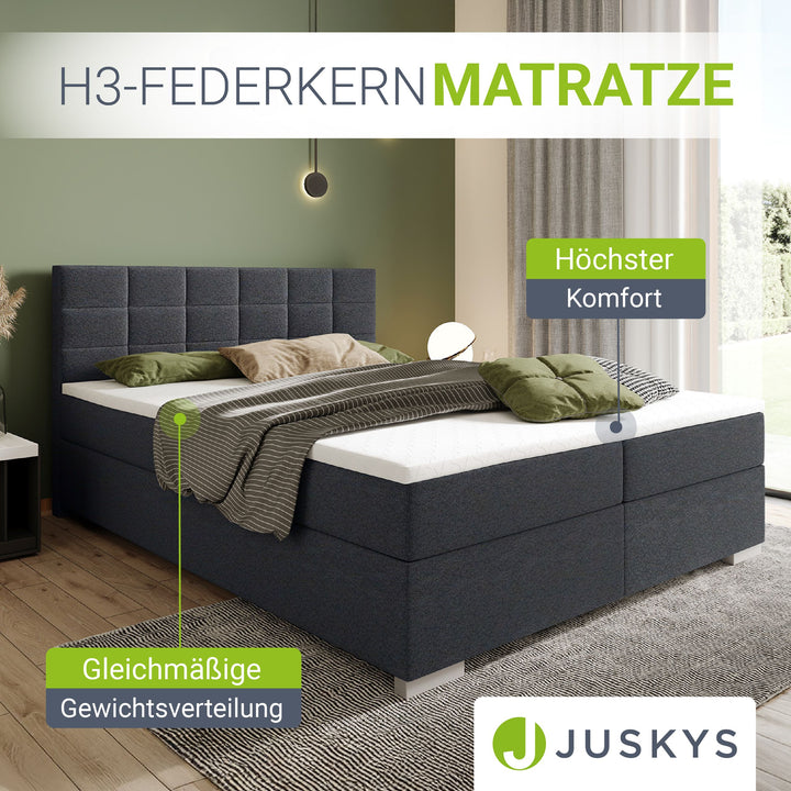Boxspringbett Seattle - Malmo-Stoff