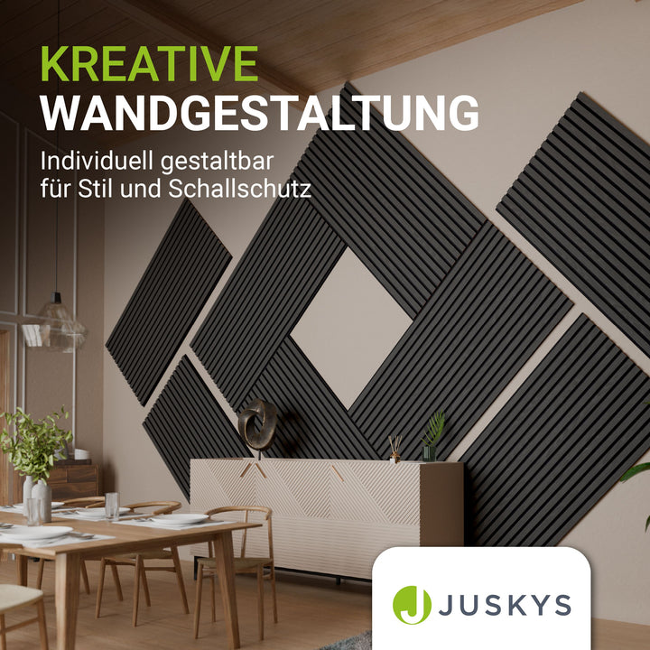 Akustikpaneele Holzoptik 4er Set