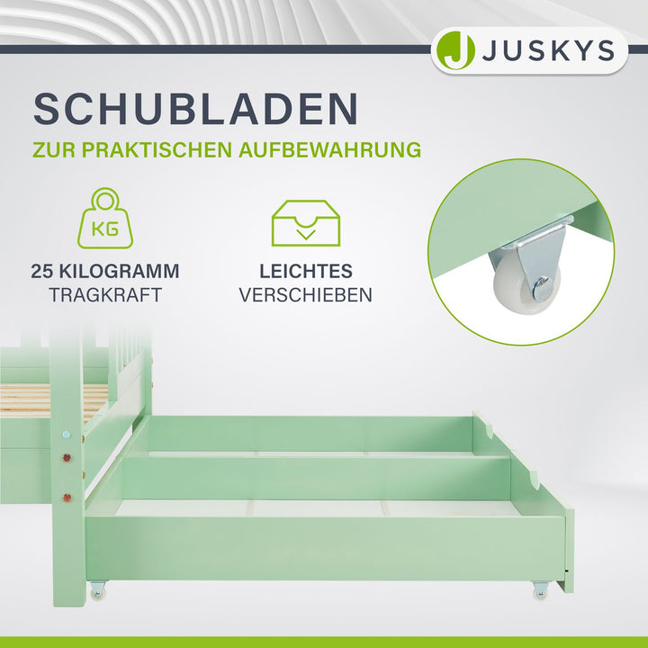 Kinderbett Marli 90 x 200 cm mit Bettkasten