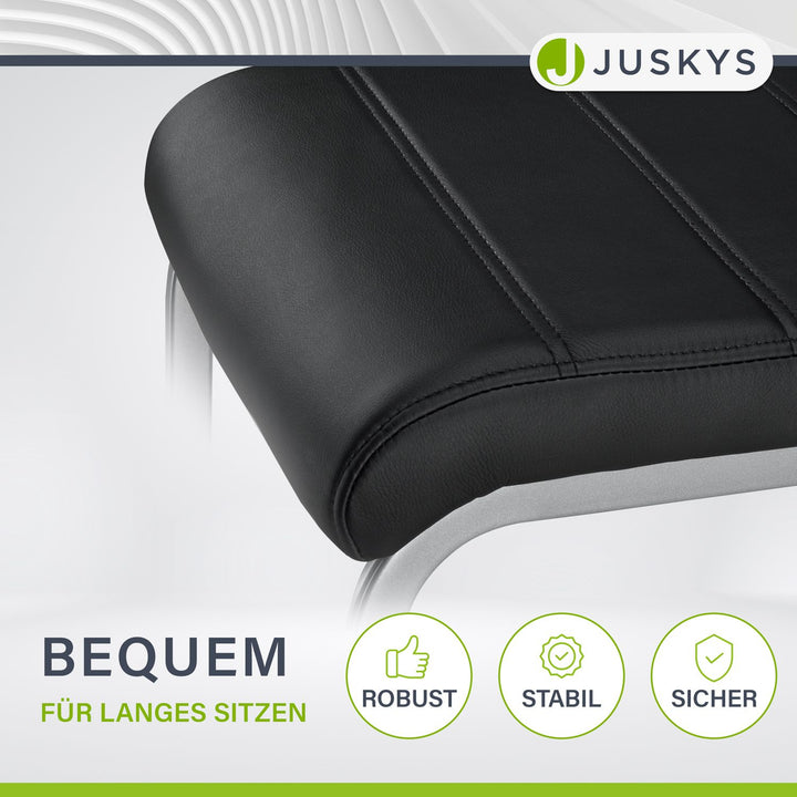Freischwinger Stuhl Vegas mit Kunstleder