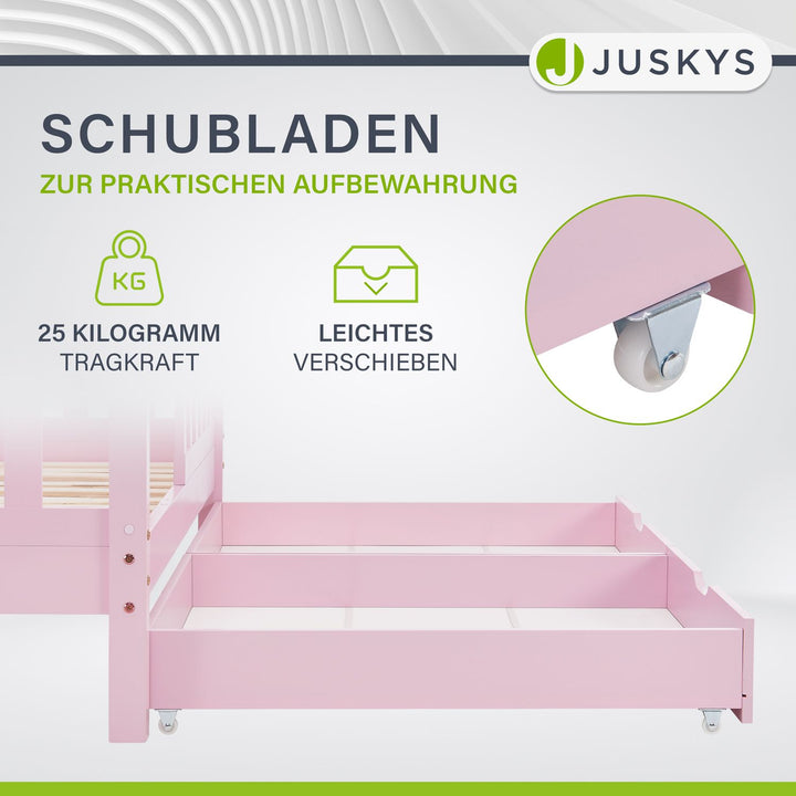 Kinderbett Marli 80 x 160 cm mit Bettkasten