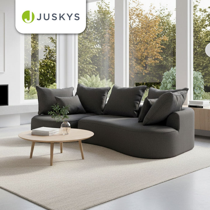 Sofa Tirano mit Ottomane & Dekokissen