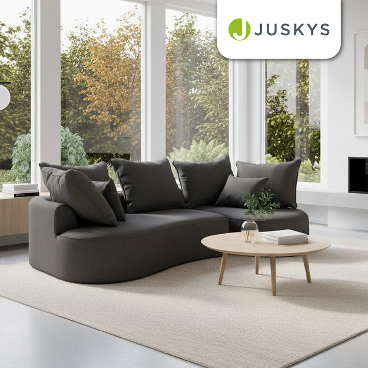 Sofa Tirano mit Ottomane & Dekokissen
