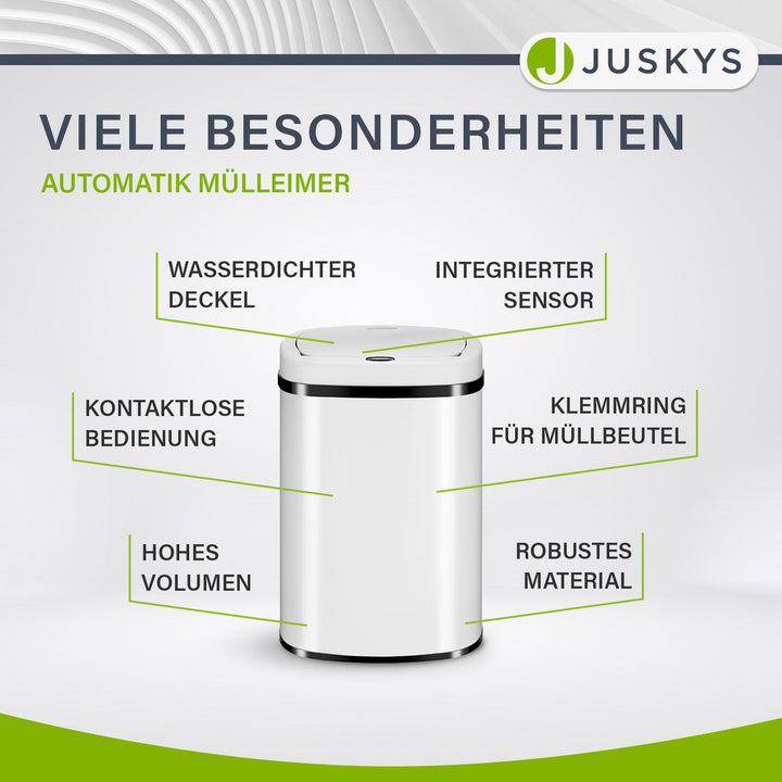 Rechteckiger Mülleimer mit Sensor